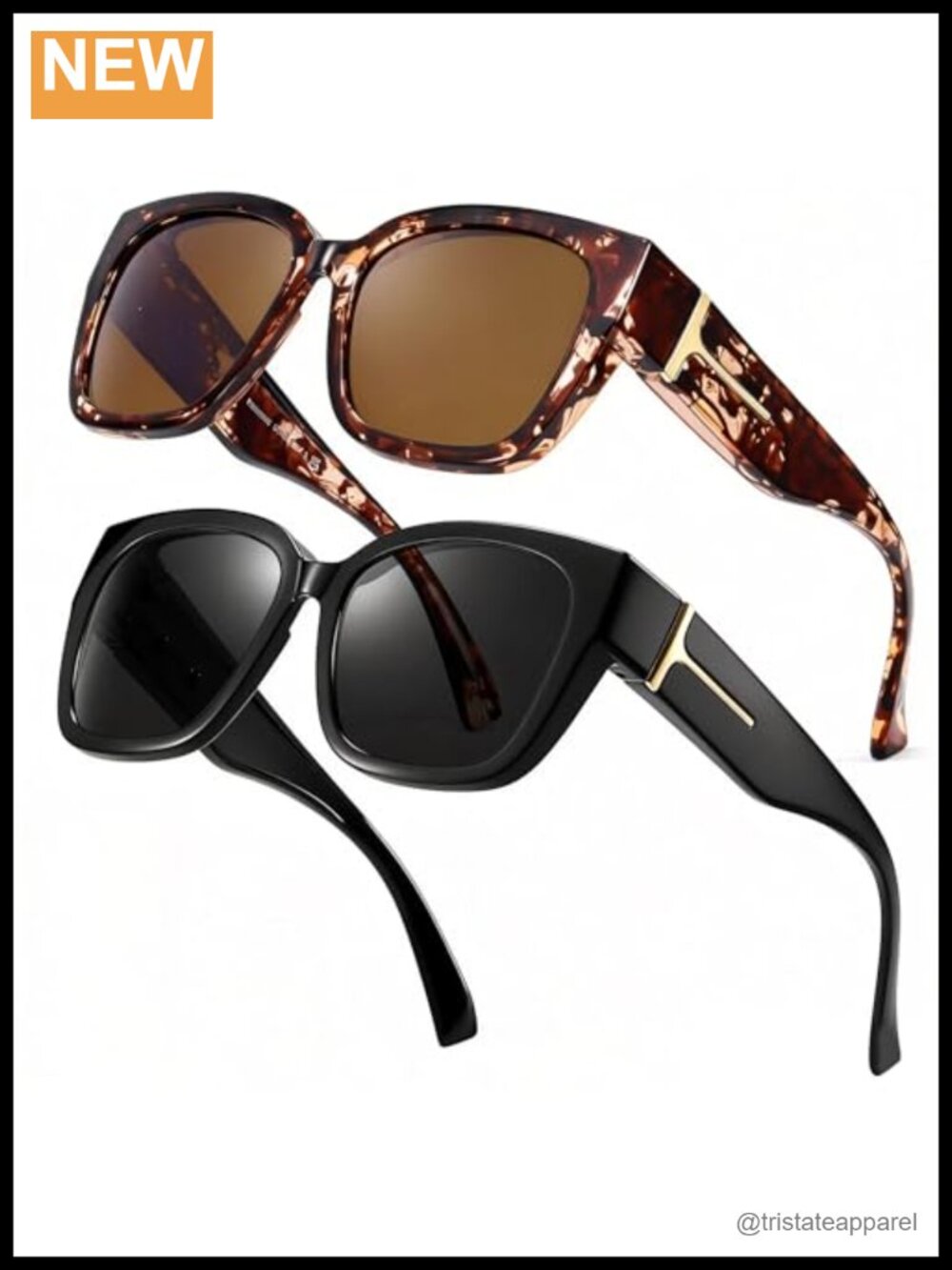 Polarized Fit Over Sunglasses Square Oversized UV400